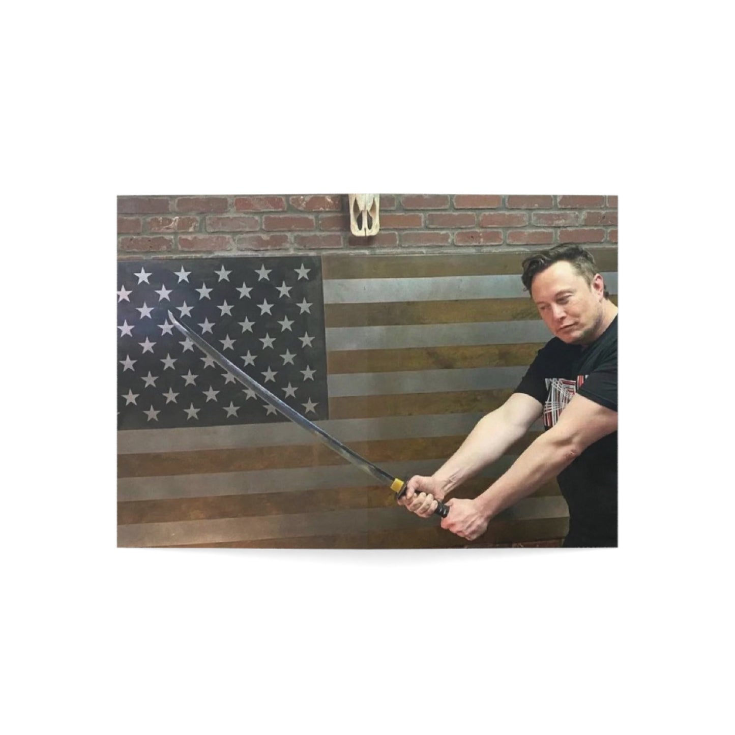 Patriotic Elon Greeting Card